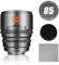 7artisans 85mm T2.1 Professional Cine Lens S35 Frame Compatible for Canon RF-S Mount for RED KOMODO/RED KOMODO X/CANON C70/CANON R7/R50/R10(Titanium Gray)