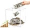 Yallmie Unopenable Money Box, Money Boxes Acrylic Money Saving Tin, Money Box Piggy Bank Square Money Jar, Clear Money Saving Box Saving Jar Clear Piggy Bank for Adults Kids (12CM)