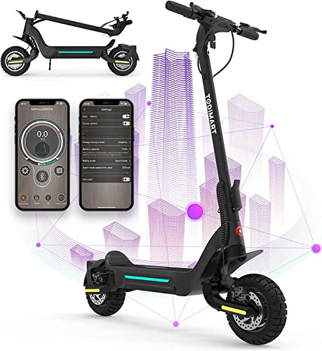 TODIMART X5S E Scooter, Fährt 70-85 km, 48V 18.2Ah, Doppelmotoren 10 Zoll Faltbarer E Roller Offroad-Reifen, 150 kg tragkraft für Erwachsene, Faltbarer tragbarer Elektroroller