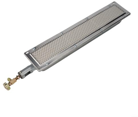 Besshepplo Bruciatore in ceramica a infrarossi per barbecue, portatile, in metallo e ceramica, bruciatore laterale di ricambio per barbecue a gas, barbecue a gas, bruciatore in ceramica a infrarossi,