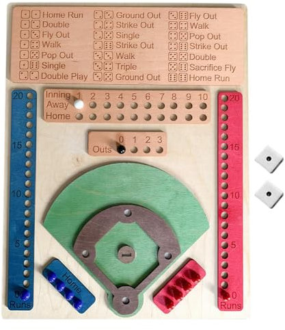 Baseballspiel mit Würfeln – Gesellschaftsspiel in Würfel, Baseballratspiel mit Würfeln für Erwachsene, Baseballspiel aus Diver | Tischspiel mit Baseballnüssen