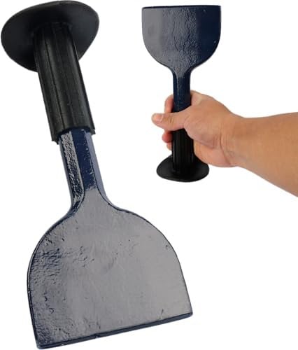 10cm Carbon Steel Brick Bolster – Durable, Epoxy-Coated with Hand Protection Grip for Precision Masonry Cutting