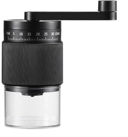 Portable Manual Coffee Grinder,Hand Coffee Bean Grinder With 35 -Grade Adjustable To Enhance Your Brewing Experience(Black)