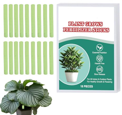 Clavos De Fertilizante Orgánico – 18 Unidades Varillas De Nutrientes | Bastoncillos De Alimentación Para Frutales Y Macetas | Liberación Lenta Para Jardín Césped Y Arbustos