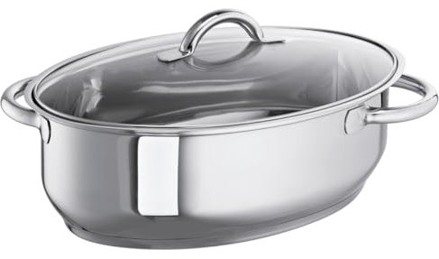 Schulte-Ufer 6768-34 Sicht-Bräter, 34 cm, 6,5 l Induktion, Silber