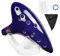Mr.Power 12 Löcher Okarina Alt C Flöte Occarina Taps Blue Ceramic/Clay STL Orcarina inspiriert von der Zeit mit Tasche und Liederbuch, kompatibel für Anfänger, Zelda-Fans, Musikinstrumente