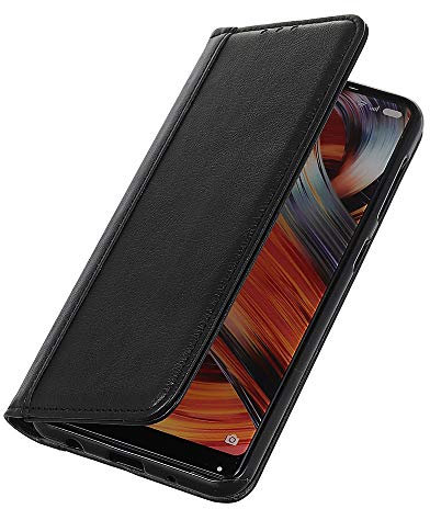 BRAND SET Hülle für ZTE Axon 10 Pro Brieftasche Handyhülle Kunstleder Flip Case mit sicherer Magnetverschlussverriegelung und Stent-Funktion,geeignet für ZTE Axon 10 Pro (Schwarz)