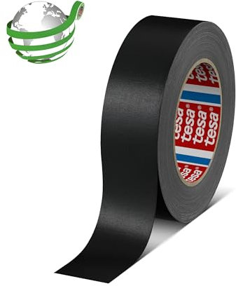 tesa band 4651 Premium leistungsstarkes Gewebeband versch. Breiten und Farben (50 mm x 50 m, schwarz)