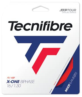 Tecnifibre X-one Biphase 1.18 Red Tennissaite, rot, 12m