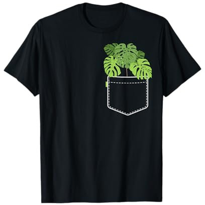 Funny Plant Gifts For Women Monstera Pocket Plant Mama T-Shirt