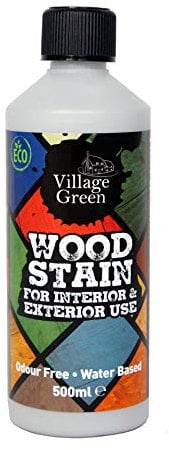 Village Green Ready to Use Wood Stain - Water Based, Eco Friendly, Premium Quality (Light Oak, 500ml)