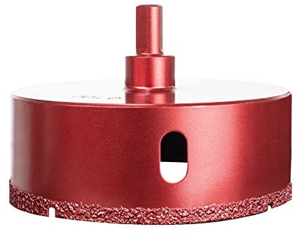 Meccion Punta da Trapano per Seghe a Tazza Diamantate, Taglierina per Fori ad Alte Prestazioni per Vetro/Piastrelle/Granito/Marmo (100mm)