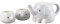 SAN3751 Niedliches Geschirr, Topf, Tasse, Teeservice, ca. 600.3 ml, Elefant Eltern und Kind
