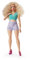 Barbie-Puppe Signature Looks, blondem Lockenkopf, lilafarbenem Crop-Top und lilafarbenen Shorts, Mode-Sammelfigur, Puppe inklusive,HJW83