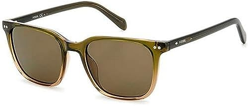Fossil Unisex Fos 3140/s Sunglasses, Crystal Green, 54