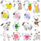 Keepaty 15 Pieces Easter Cookie Cutters Set for Baking - Rabbit, Chick, Egg, Carrot, Clover, Butterfly, Sheep, Cross and Flower Easter Biscuit Cutter