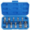 DAYUAN Spline Socket Bit Set 10pcs Square Triple Silver M4 - M18