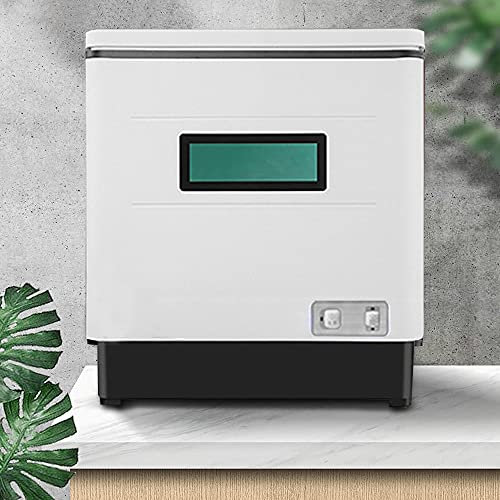 1500W 220V Spülmaschine für kleine Küchen,Mini Tischgeschirrspüler,Geschirrspülmaschine weiß,304 Edelstahl Geschirrspüler,70 Grad Hitze tötet