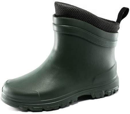 Realpaks stivali da giardino leggeri corti e impermeabili in EVA da uomo, verde, 42 EU