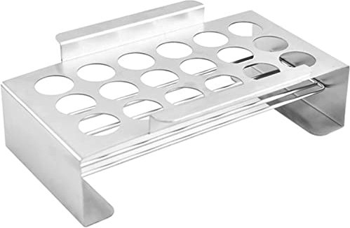 Gasgrill 2 Stück Grillwerkzeug mit Edelstahlgestell für Chili, Hähnchenflügel für Messer und unterer Haltestange.