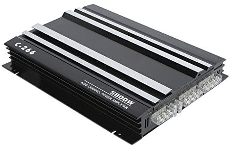 Amplificatore Stereo per Auto, Amplificatore per Auto Ad Alta Potenza da 5800 W 12 V Subwoofer Audio Stereo Portatile Hi Fi