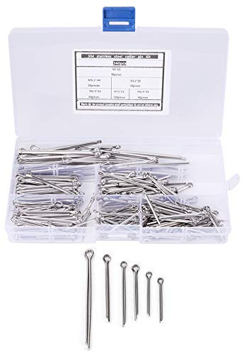 340-teiliges Splint-Sortiment £¬ Edelstahl Splint-Verschluss Industriematerial-Verschluss