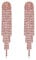 Clearine Bridal Nappe Orecchini per donna Scintillio Strass Cristallo Lungo Lineare Goccia Lampadario pendenti Bohemien Rosa Oro Fondo