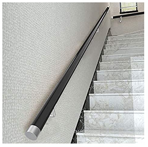 MObyat Wandhandlauf 1M/2M/2,5M/3M/3,5M/4M Rutschfestes Treppengeländer mit Edelstahl-Bracke-Handlauf für Treppen im Innen- und Außenbereich/120 cm