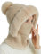 Sturmhaube Damen Balaclava Winter Warme Gesichtsmaske Fleece Skimütze Radfahren Mütze Schal Plüsch Nackenwärmer