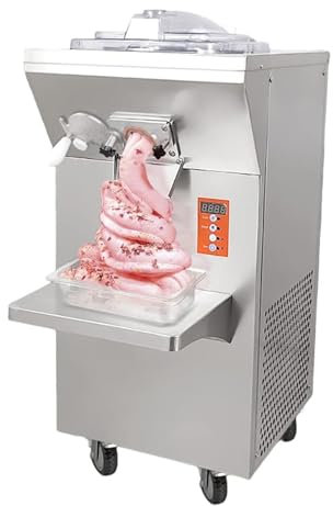 YOtat Sorbetière Dure De Comptoir, Machine À Glaçons Italienne, Mélange De Crème Glacée 20 L/H, pour La Maison, Camion De Crème Glacée, Remorque Alimentaire Et Magasin De Desserts