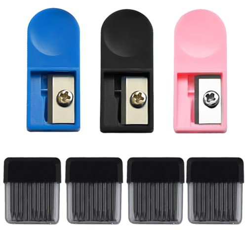 JRYXDS Zirkelersatzminen,80 Stück 2B Zirkelersatzminen Zirkel Ersatzminen, 3 Bleistiftspitzer, 2B Zirkelminen mit Radiergummim,Zirkelminen Durchmesser für mathematische Zeichnungserstellung