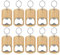 Kioball Lot de 10 décapsuleurs en bois avec décapsuleurs et porte-clés pour et la cuisine
