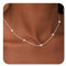 FUNEIA Gold Silber Kette Damen 14 Karat Vergoldete Halskette Cubic Zirkonia Choker Herz Schmetterling Blume Kette Hypoallergene Wasserfest Statement Kette Prsonalisiert Modeschmuck Geschenke