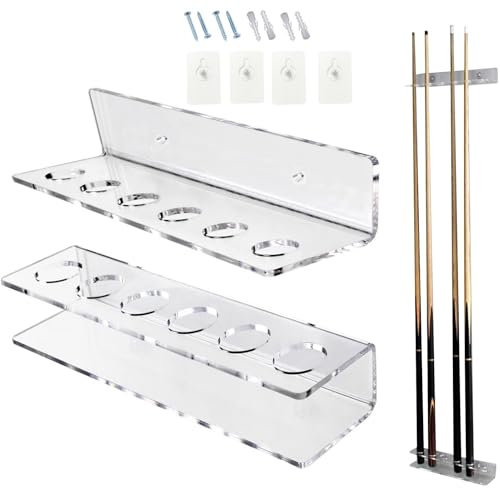 Support De Queue De Billard – Support De Queue De Billard Mural, Support De Queue De Billard Mural | Tenir 6 Queues De Billard Ensemble De Support De Bâton De Piscine Pour Barre De Billard Bi Club
