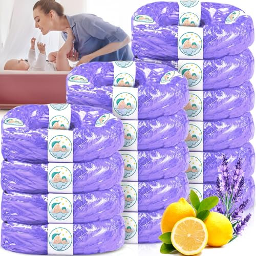 ZPQAODI 15 unidades de cartuchos de recambio para cubos de pañales, excelente sellado, bolsas de recambio compatibles con Tommee Tippee Sangenic Tec+Simplee Sangenic+Twist & Click