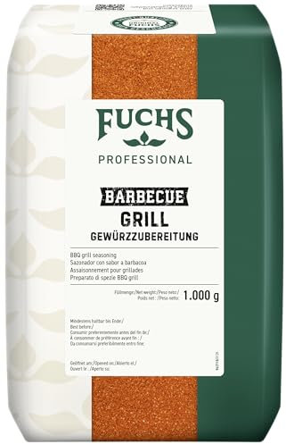 Fuchs Professional - BBQ Grill-Gewürzzubereitung | Würziger Geschmack für allerlei gegrilltes Fleisch | Profi-Qualität für Großverbraucher | 1 kg im recyclebaren Beutel