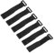 sourcing map 6 Pcs Reusable Battery Tie Down Straps 25mm x 200mm Nylon Multipurpose Battery Hold Down Adjustable Cinch Strap Hook Loop Fastening Tie for Quadcopters FPV RC Drone Boat Car, Black