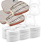 HOLULO Cartuccia filtro per respiratore, 60 filtri in ovatta + 4 filtri e 4 tappi per mascherine 3M™ 6000/6800/7000 e FF 400