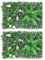 2pcs Paneles de pared de plantas artificiales 60x40cm, plantas verdes artificiales para pared, decoraciones de plantas realistas para interiores, exteriores, paredes, balcones, jardines, bodas.