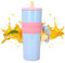 Vacuum Insulated Cup, Insulated Coffee Tumbler, 800 ml 304 Stainless Steel Coffee Tumbler For Traveling, Grande Capacity Insulating Cup With Lid Straw For Gym Work Beach Business Trip