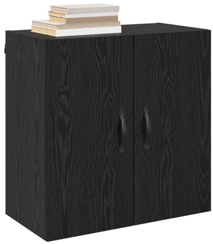 vidaXL Wall-Mounted Cabinet 60 x 31 x 60 cm Engineered Wood Black Oak