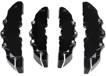 4Pcs / 2Pcs 3D ABS Car Brake Caliper Cover Disc Shell Fit For Dodge For Jeep For Lexus For Renault(4Pcs M and S Black)