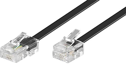 Goobay - Cavo di Collegamento modulare, 4 Poli, 8P4C, ST 6P4C, 3 m