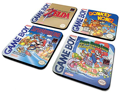 empireposter Nintendo - Gameboy - Classic Collection - 4 teiliges Untersetzer-Set je 10x10 cm in Geschenkverpackung, Coaster - Set