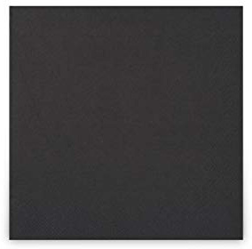 Funny Zelltuchservietten | 33 x 33 cm, 1/4 Falz, 3-lagig, schwarz|4er Pack (4 x 250 Stück)