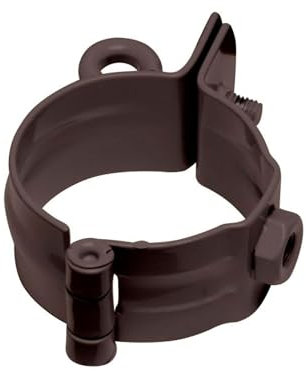 INEFA Rohrschelle mit Gewinde DN75 / 75mm, Anthrazit Fallrohrschelle verzinkt, Dachrinnenzubehör, einfache Montage, Made in Germany