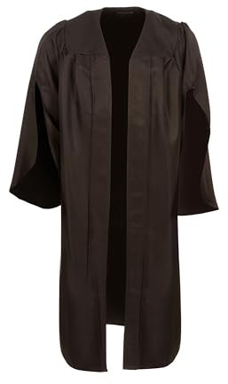 EVS Evess Graduation Gown/Academic Robe and Mortarboard Cap Set (5'0 - 5'2)