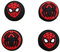 Compatible With Nintendo Switch Joy-Con/Switch Lite - Spider Thumb Grips Rubber Silicone Protective Covers 4 Pack
