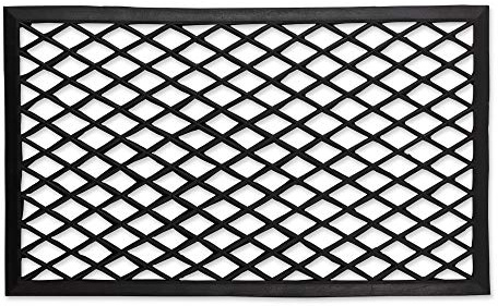 DII Rubber Doormats Collection All Weather, 18x30, Diamond Lattice