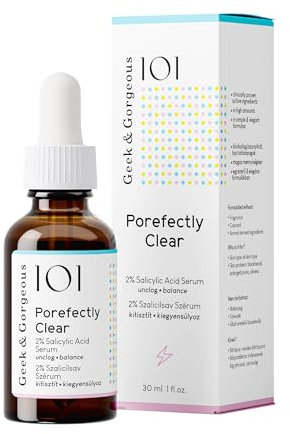 Geek & Gorgeous POREfectly CLEAR - Porenverfeinerndes Serum mit 2% Salicylsäure und Sarkosin - für klarere Haut - für Mischhaut und fettige Haut - 30 ml